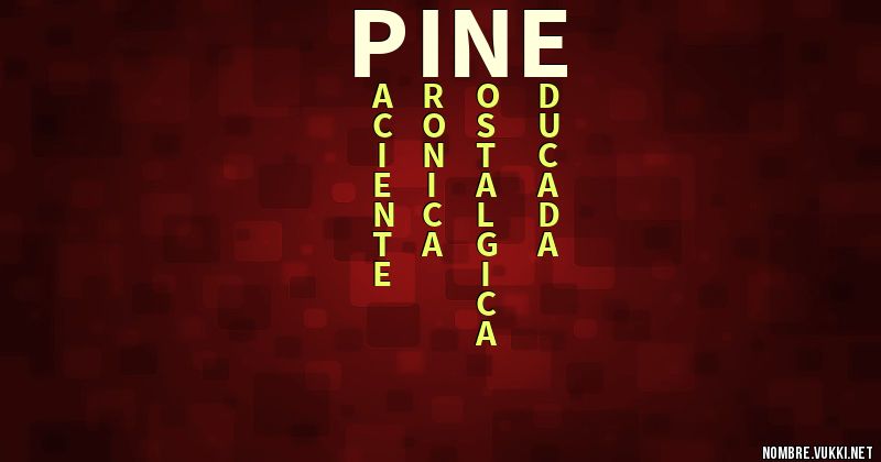 Acróstico pine