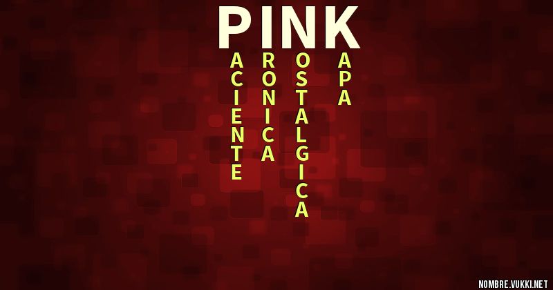 Acróstico pink