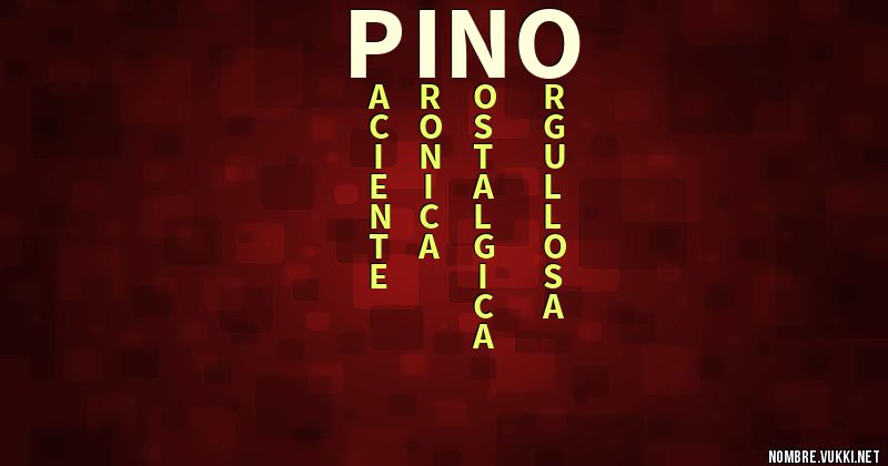 Acróstico pino