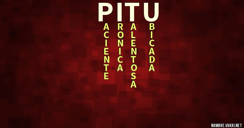 Acróstico pitu