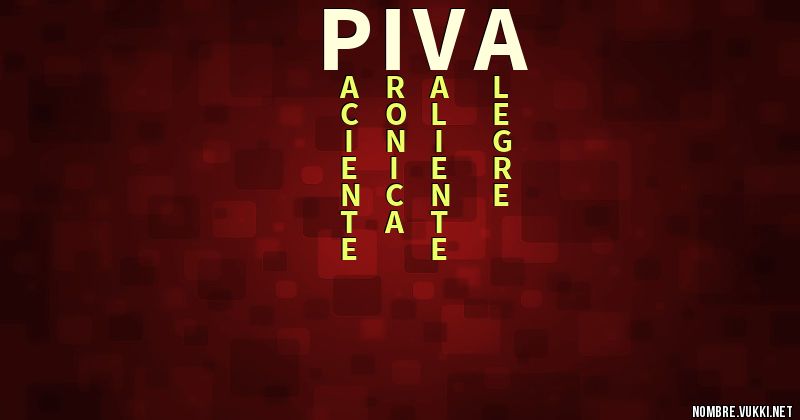 Acróstico piva