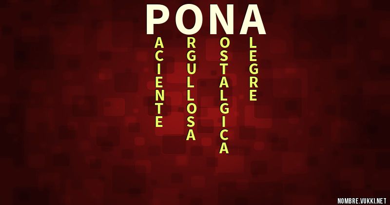Acróstico pona