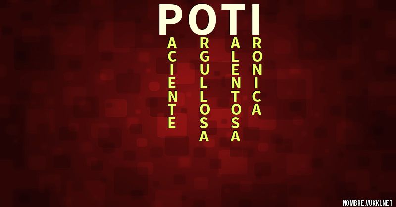 Acróstico poti