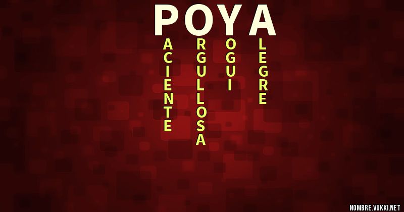 Acróstico poya