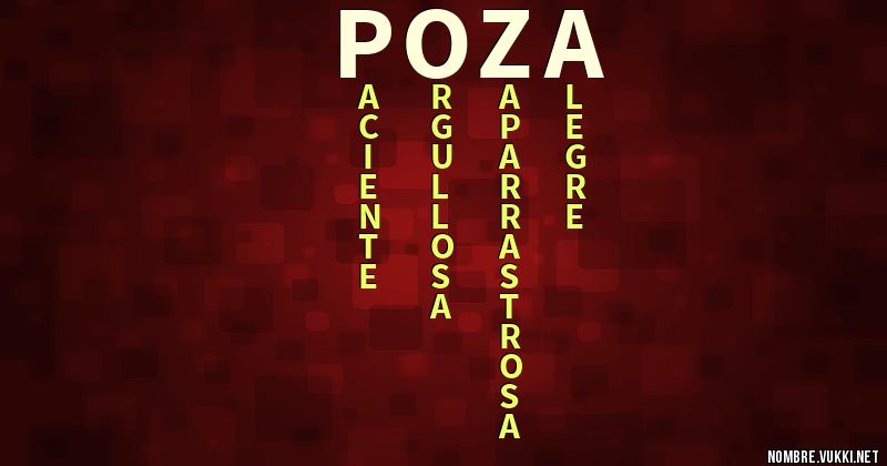 Acróstico poza