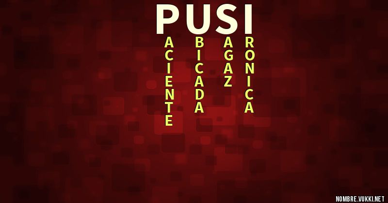 Acróstico pusi