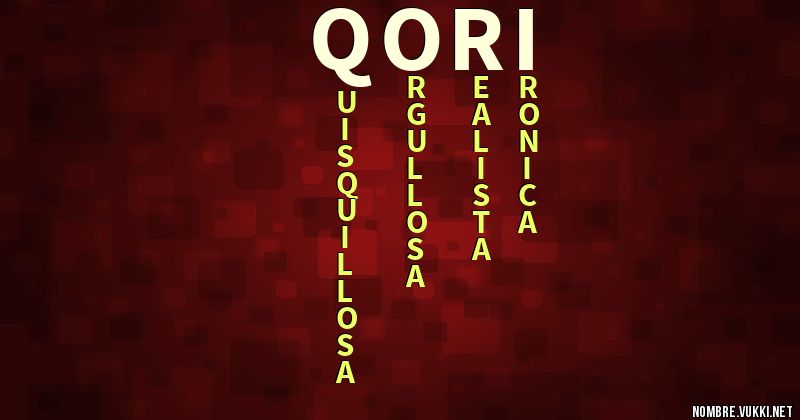 Acróstico qori