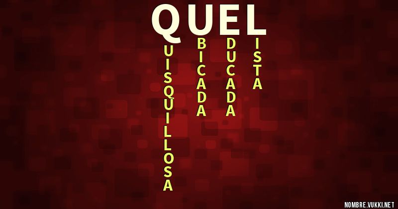 Acróstico quel