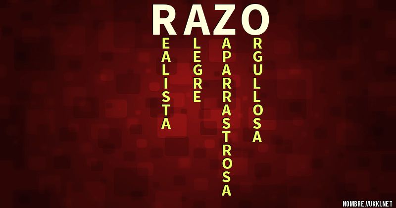 Acróstico razo