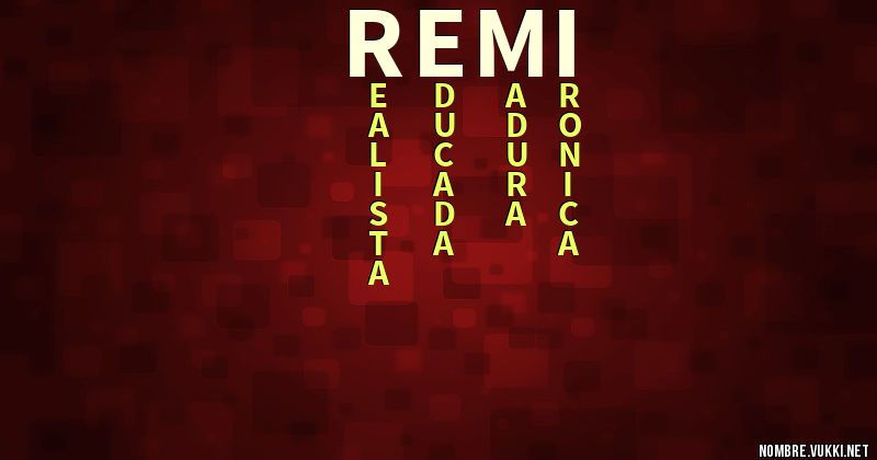 Acróstico remi