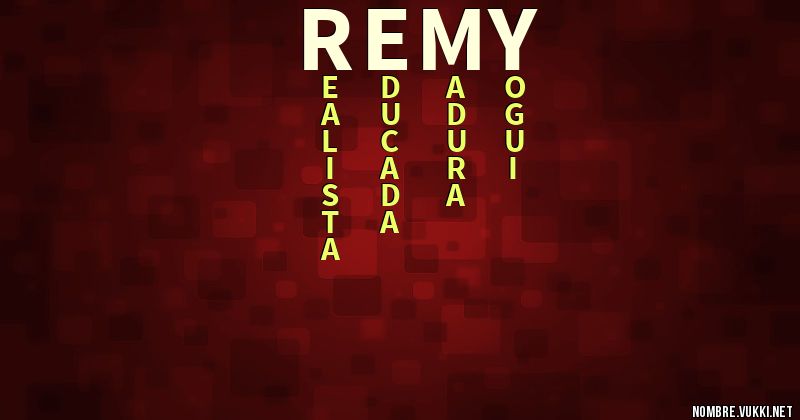 Acróstico remy