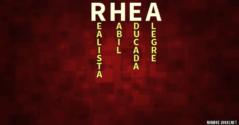 Acróstico rhea