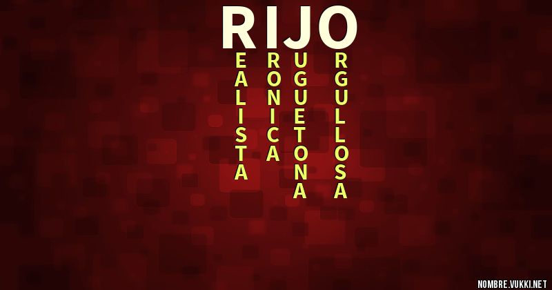 Acróstico rijo