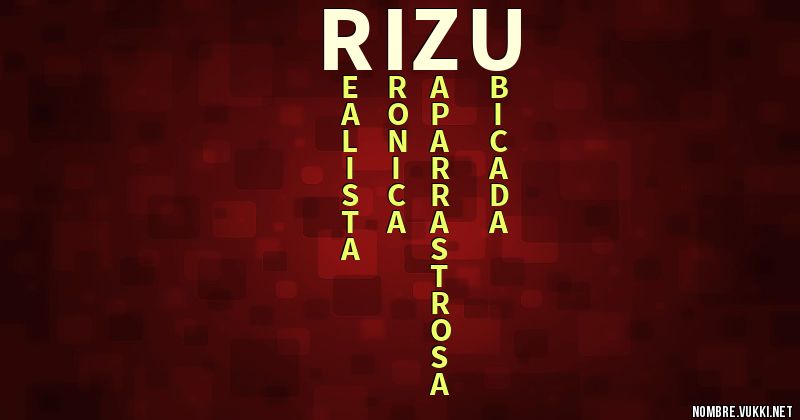 Acróstico rizu