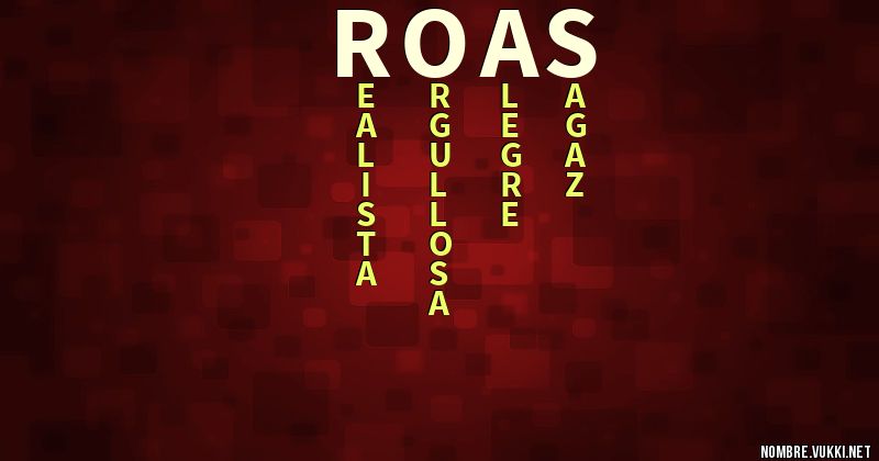 Acróstico roas