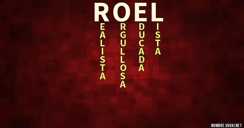 Acróstico roel