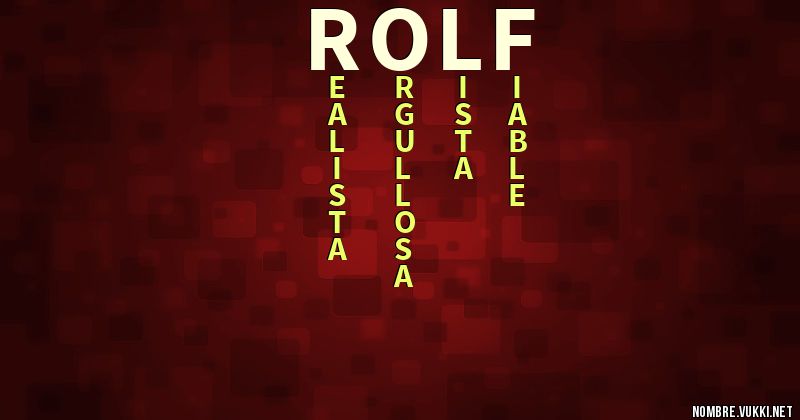 Acróstico rolf