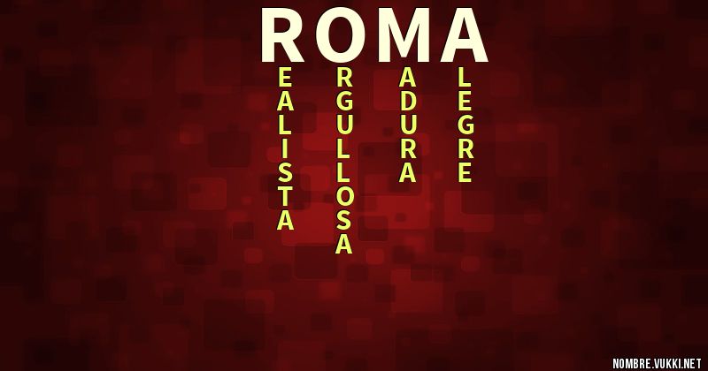 Acróstico roma