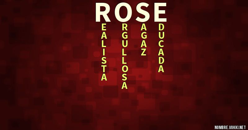 Acróstico rosé