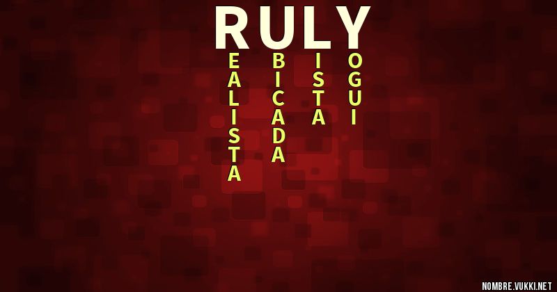 Acróstico ruly