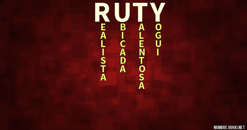 Acróstico ruty