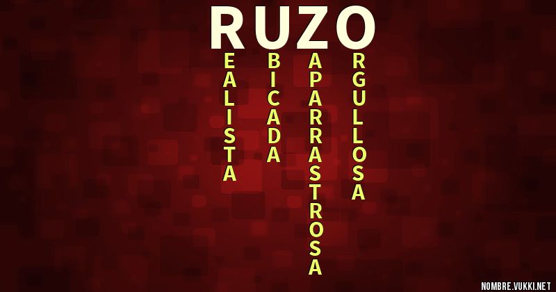 Acróstico ruzo
