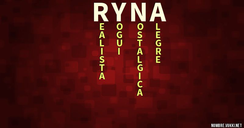 Acróstico ryna