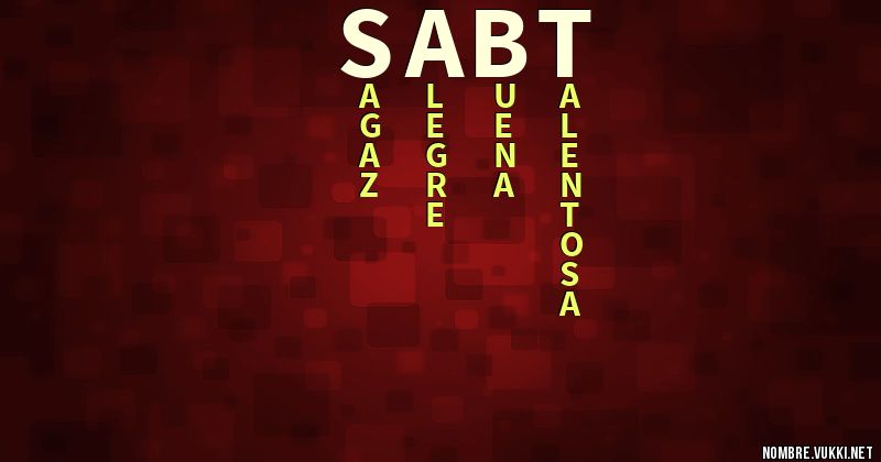 Acróstico sabt