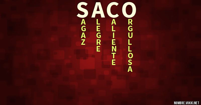 Acróstico saco