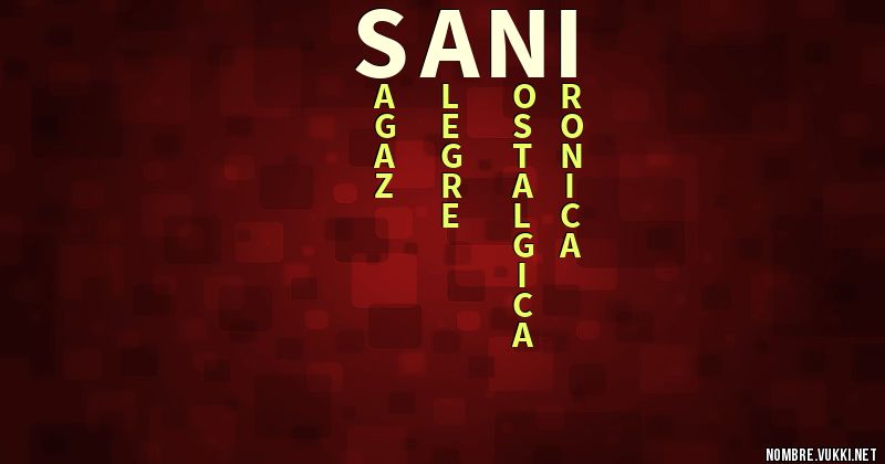 Acróstico sani