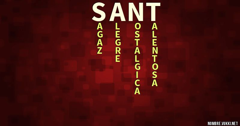 Acróstico sant