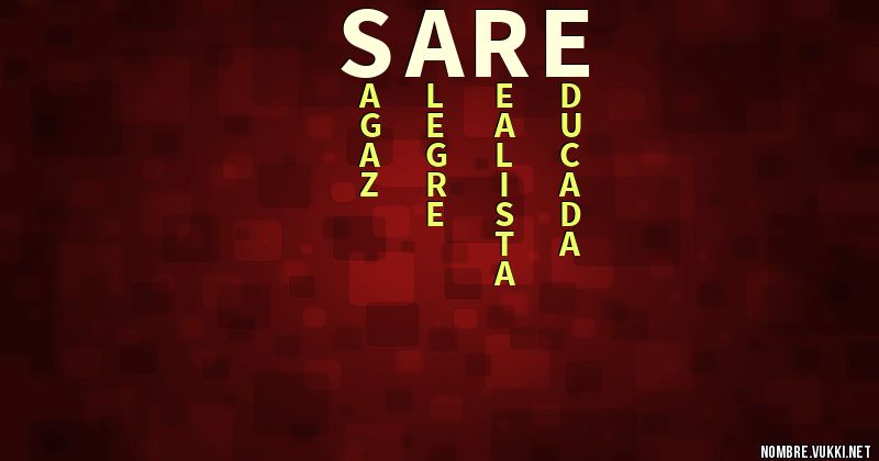 Acróstico sare