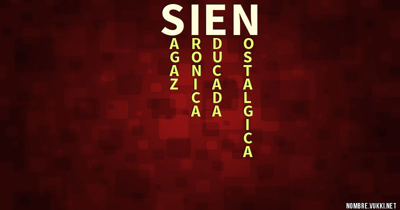 Acróstico sien