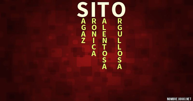 Acróstico sito