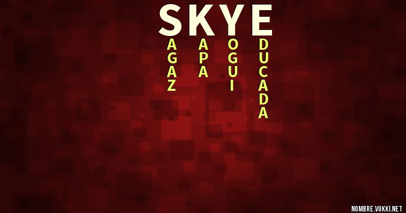 Acróstico skye