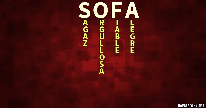 Acróstico sofa