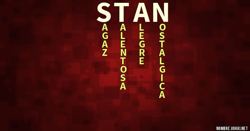 Acróstico stan