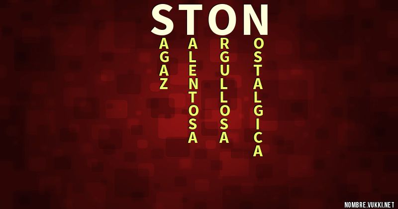 Acróstico ston