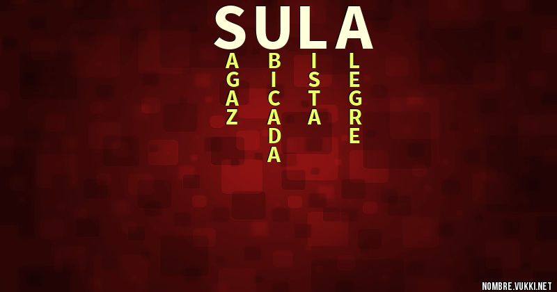 Acróstico sula