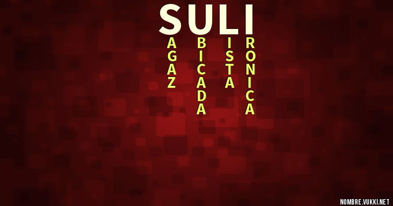 Acróstico suli