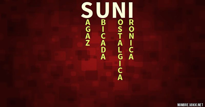 Acróstico suni