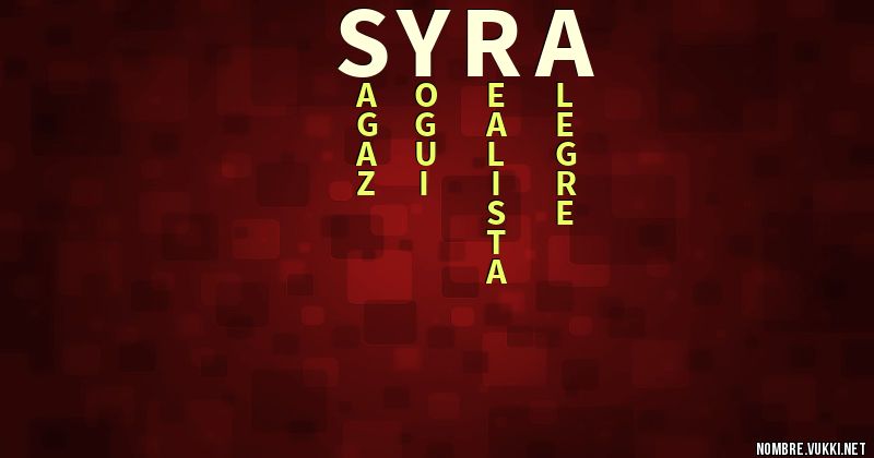 Acróstico syra