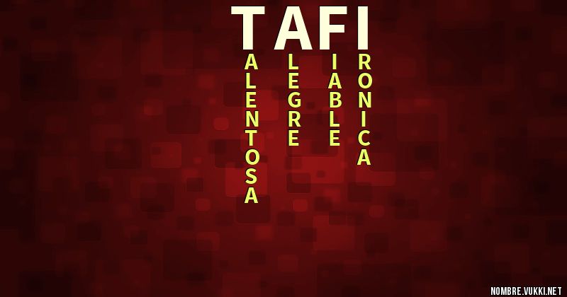 Acróstico tafi