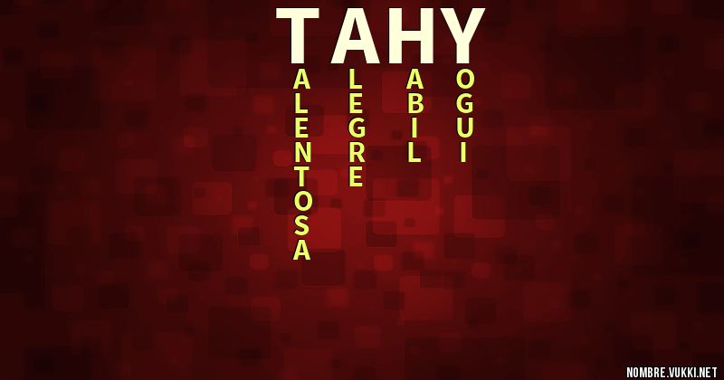 Acróstico tahy