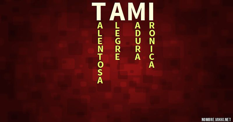 Acróstico tami