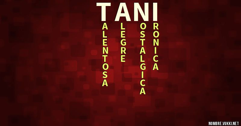 Acróstico tani