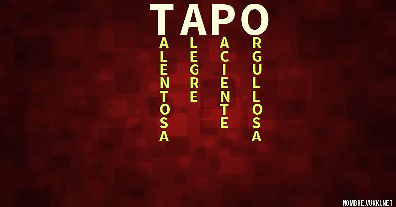 Acróstico tapo