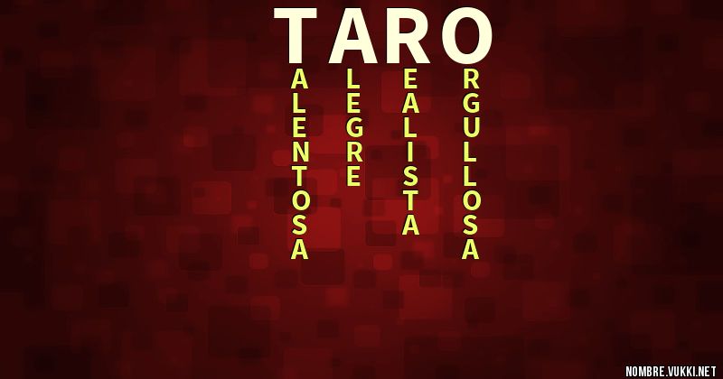 Acróstico taro
