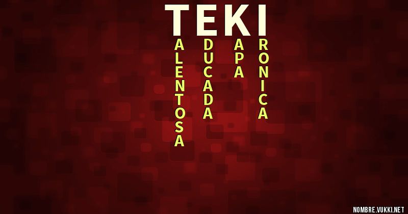 Acróstico teki