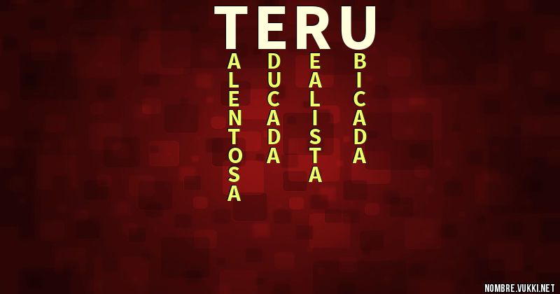 Acróstico teru